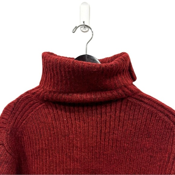 THAKOON‎ Woomen's Burgundy Chunky Scarf Turtleneck Sweater Size XS - Picture 8 of 13